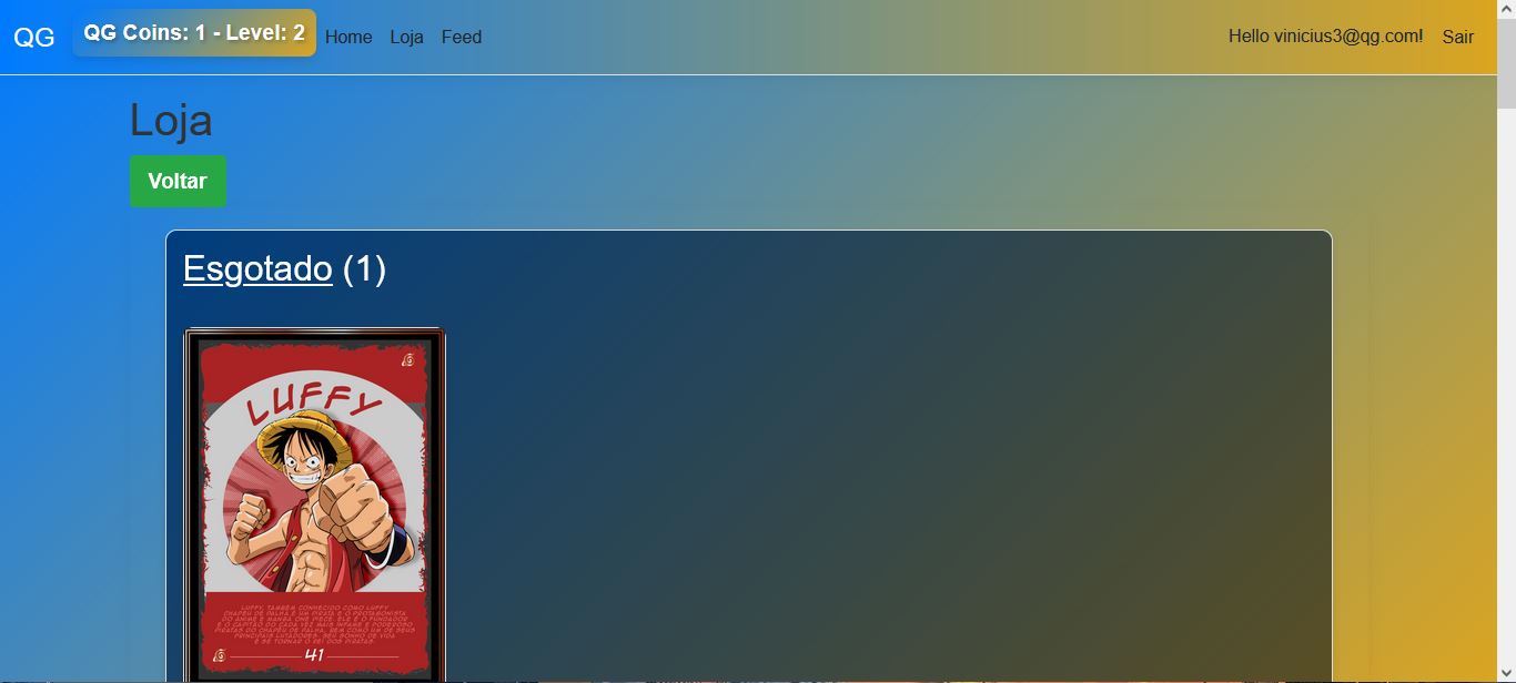 Aplicativo QG App, gamificação e recompensas para participantes dos grupos