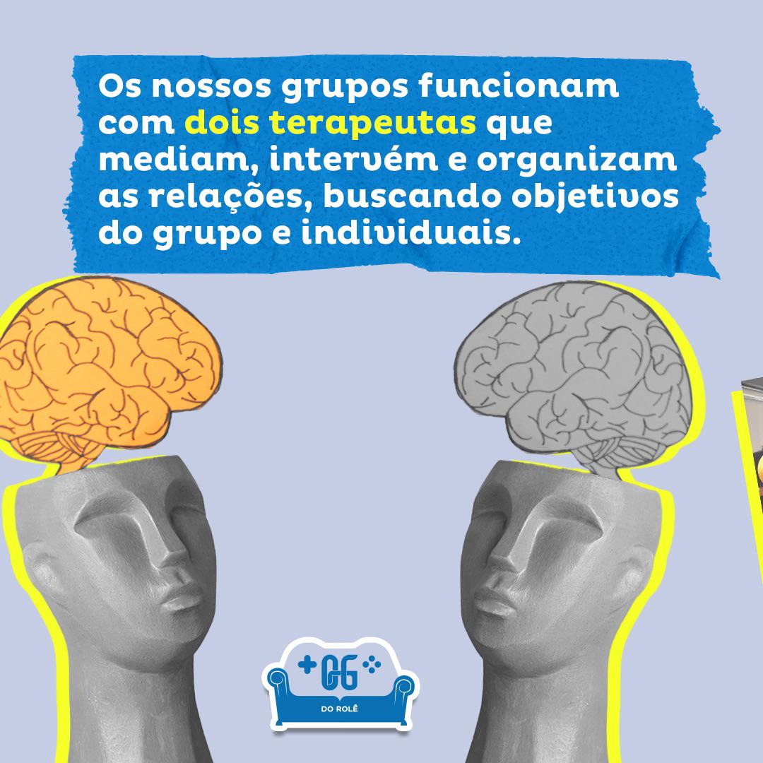 Foto de interação em grupo de habilidades sociais (QG do Rolê)